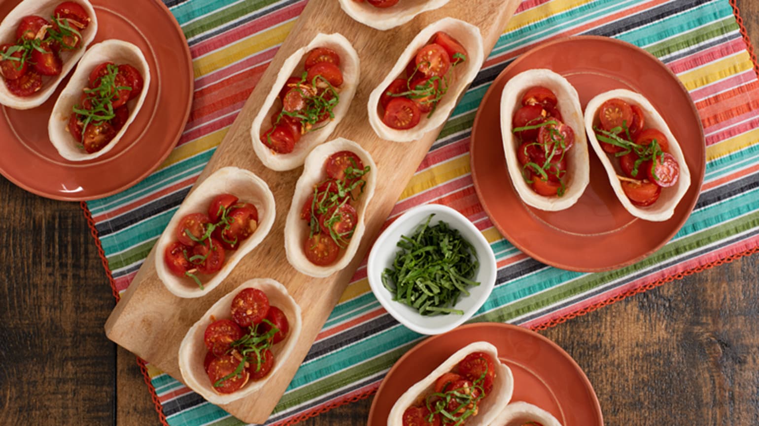 Bruschetta Taco Bites